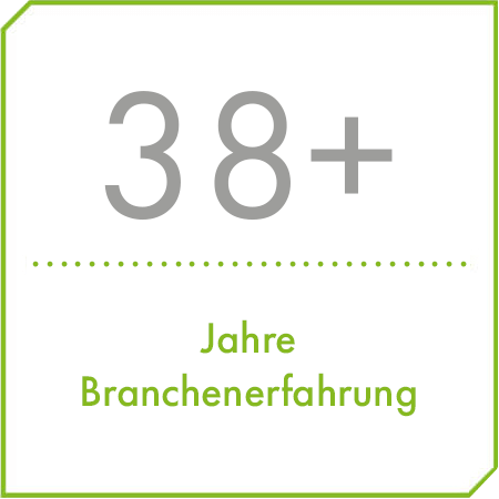 Mehr als 38 Jahre Branchenerfahrung