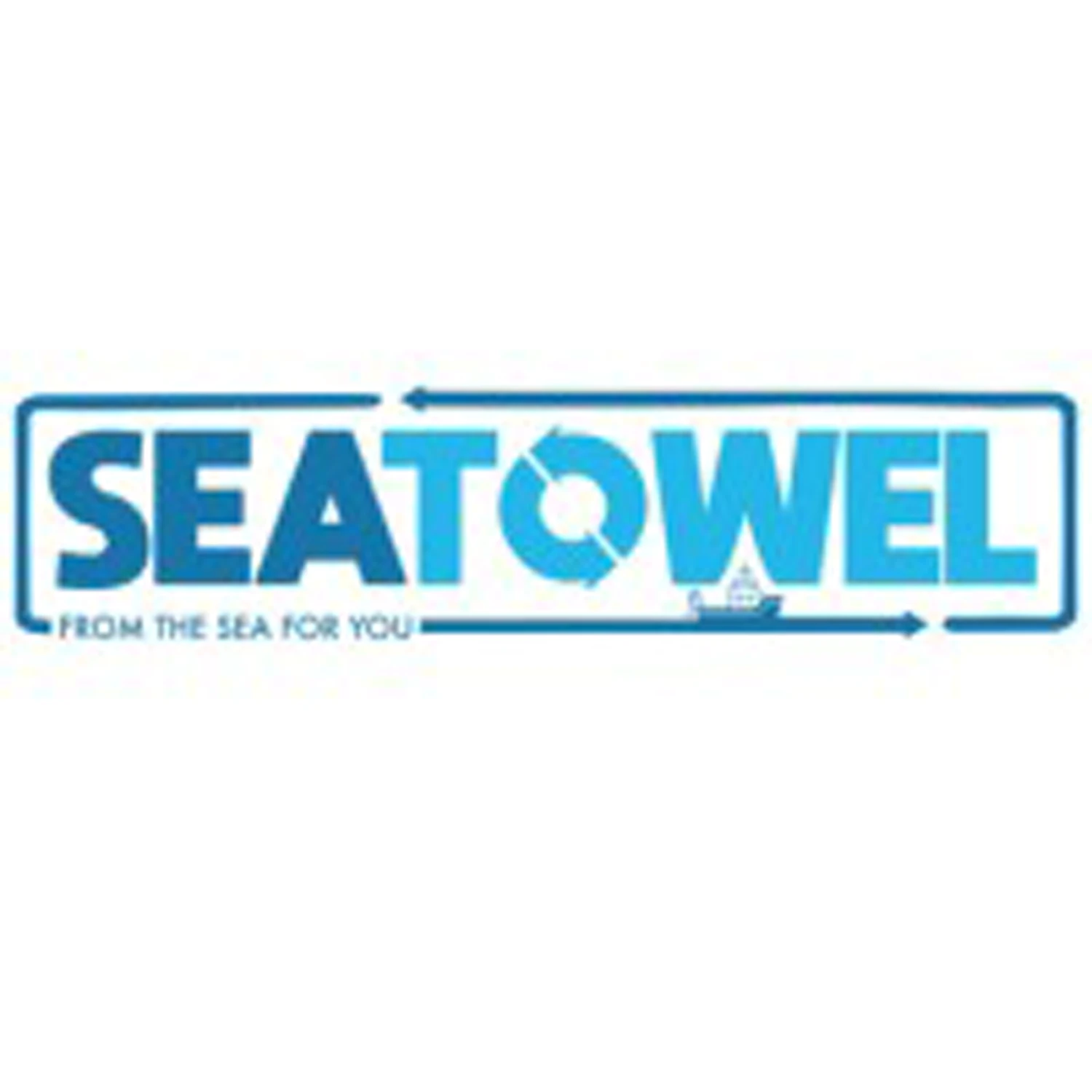 Logo für Seatowel: Schiff im Kreis, die Verbindung zum Meer.