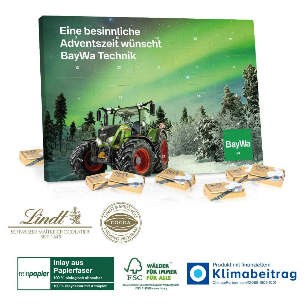 LINDT Tisch-Adventskalender „Select Edition“ Organic