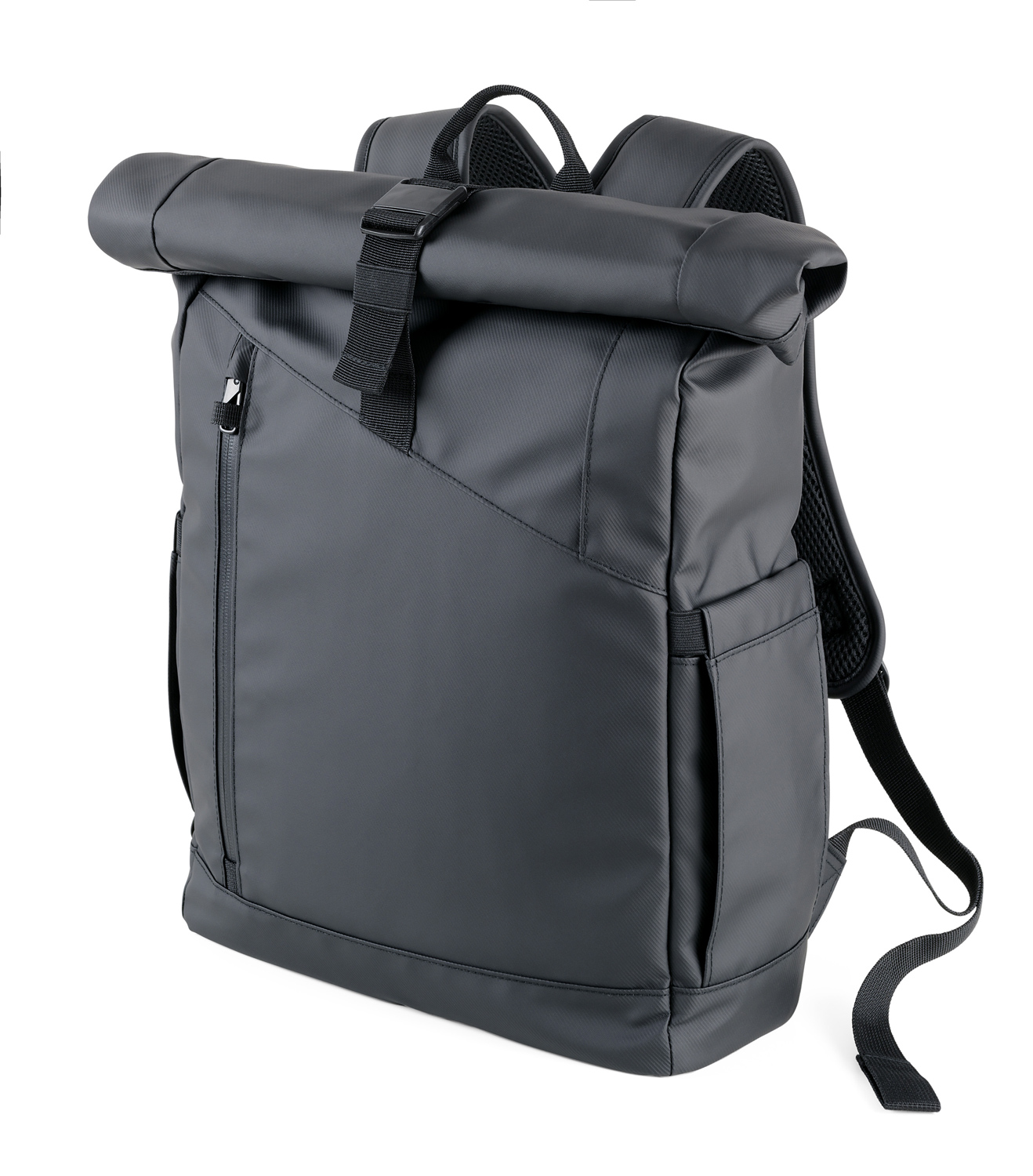 TROIKA Rucksack "Black Roll Top"