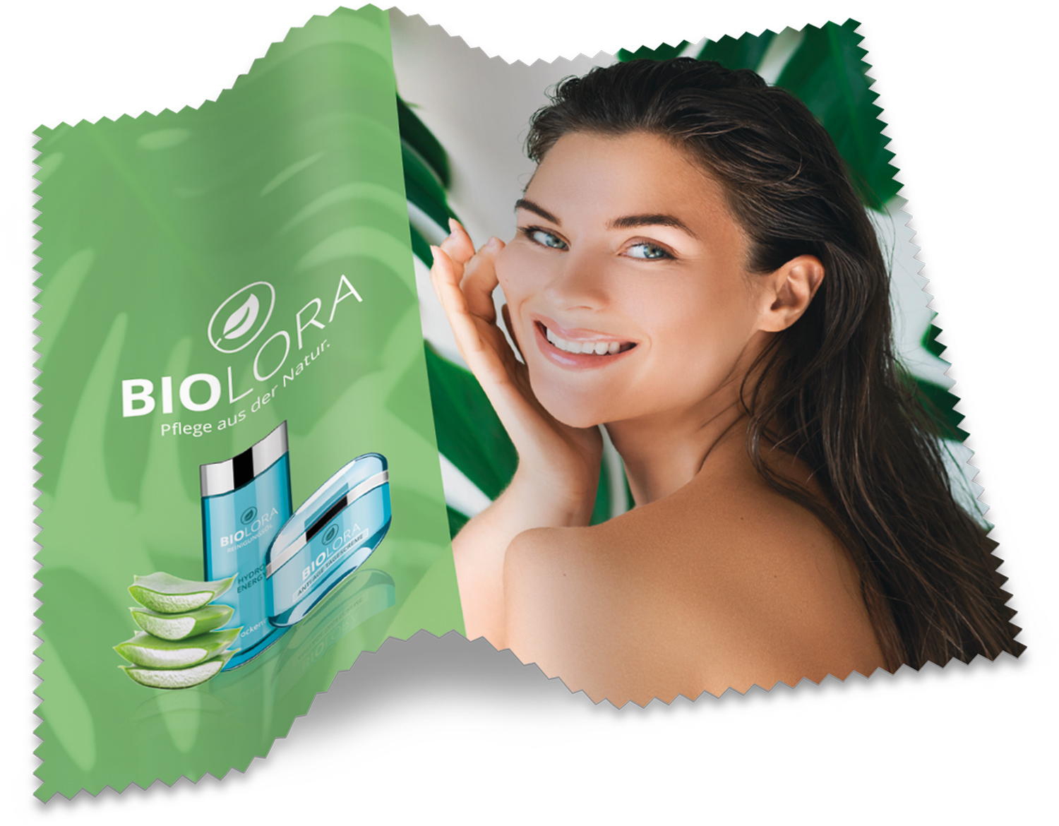 rPET Microfaser Brillentuch im Papieretui